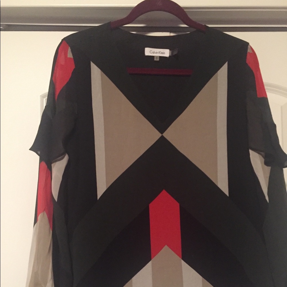 Calvin Klein chiffon top